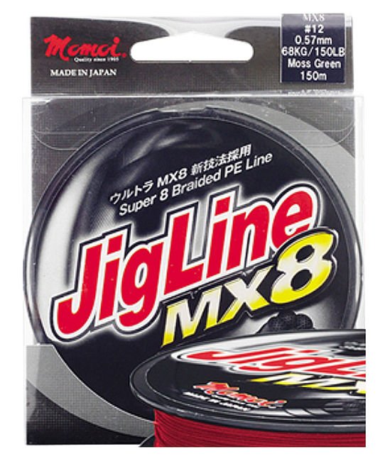Momoi JigLine MX8 0.23mm 18kg 150m czerwona - plecionka spinningowa