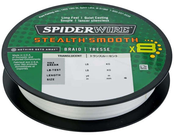 Plecionka Spiderwire Stealth Smooth 8 prześwitująca - 150m