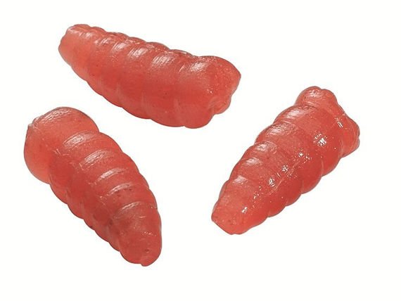 Sztuczny biały robak Berkley PowerBait Maggot Red 35