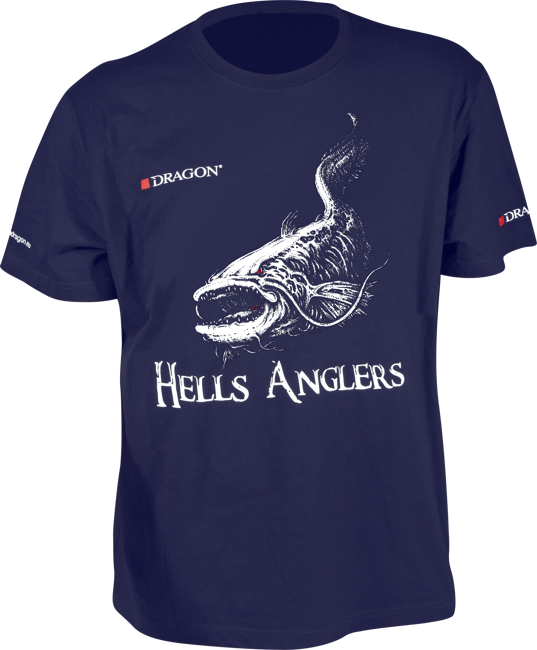 T-Shirt Dragon Hells Anglers SUM S granatowy